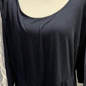 Slightly Worn Old Navy Jersey dress with 3/4 sleeves Sz XXLMidi